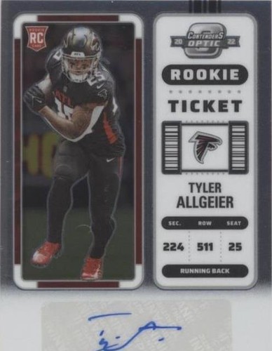 2022 Panini Contenders Optic Tyler Allgeier #203