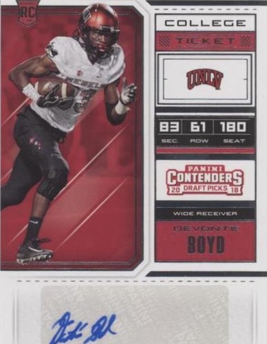2018 Panini Contenders Draft Picks Devonte Boyd #152