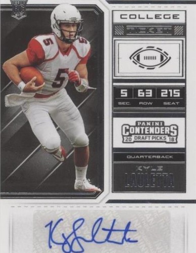 2018 Panini Contenders Draft Picks Kyle Lauletta #298