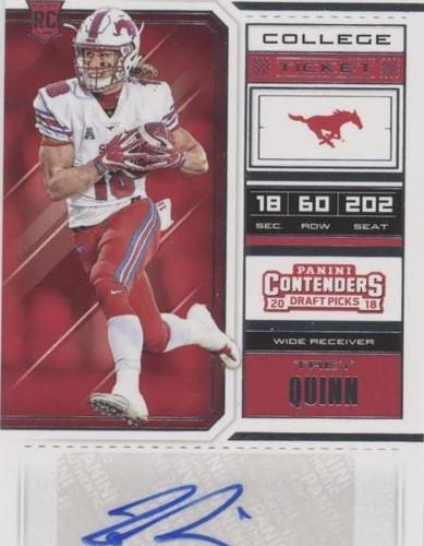 2018 Panini Contenders Draft Picks Trey Quinn #128