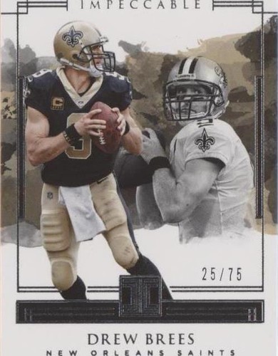 2018 Panini Impeccable Drew Brees #10