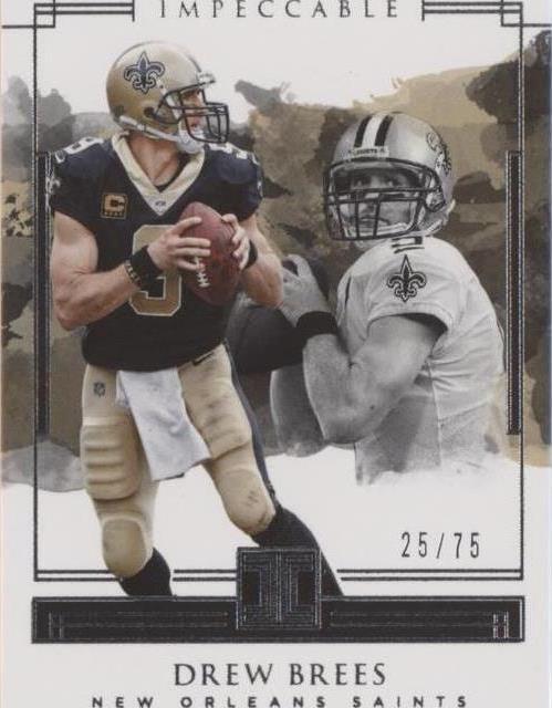 2018 Panini Impeccable Drew Brees #10