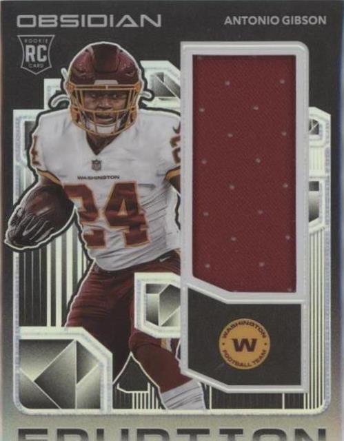 2020 Panini Obsidian - Rookie Eruption #RE27 Antonio Gibson /100 (MEM, RC)