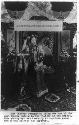 Photo:The Empress Dowager Cixi of China,1835-1908,Regent of Qing Dynasty