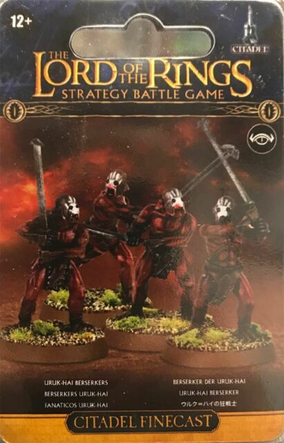 Uruk-Hai Berserkers Blister Hobbit Lord of the Rings Games Workshop NEW