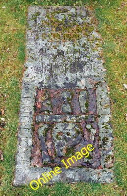 Photo 6x4 A symbolic grave slab at Aberlour Charlestown of Aberlour This  c2014