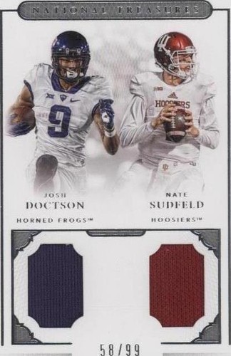 2016 Panini National Treasures Collegiate Josh Doctson Nate Sudfeld #20