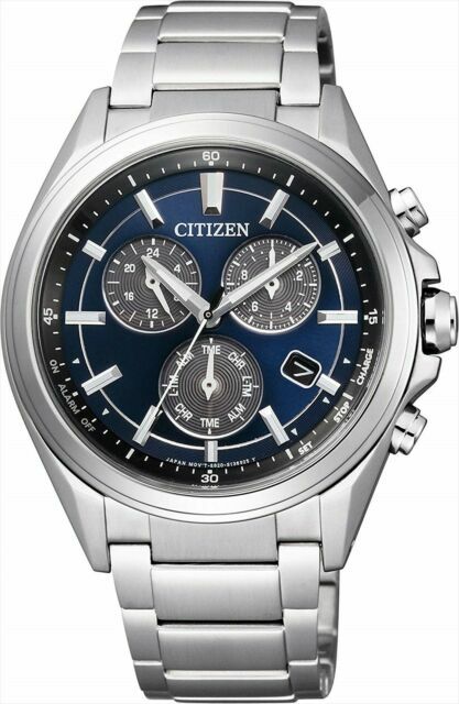 Мужские часы Citizen Eco-Drive с хронографом и титановым браслетом 40 мм BL5530-57L