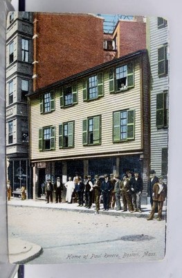 สำหรับขาย Massachusetts MA Boston Paul Revere Home Postcard Old Vintage Card View Standard
