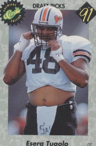 1991 Classic Draft Picks Esera Tuaolo #32