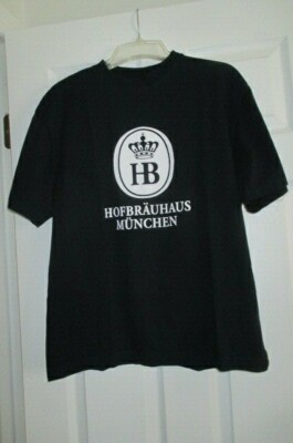  Brand New/ Staatliches Hofbrauhaus Munchen Black T-Shirt Medium (Germany)