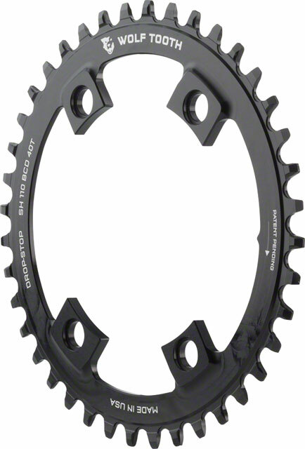 パーツ wolftooth drop-stop chainring 42T BCD110 Wolf Tooth Components 42T Drop-Stop Chainring for Shimano