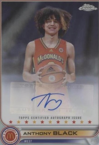 2022 Topps Chrome McDonald's All American - Anthony Black #CA-ABL
