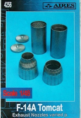 Aires 1/48 F-14A Tomcat Exhaust Nozzles Varied for Hasegawa kit 4256