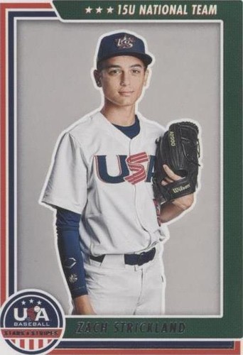 2022 Panini USA Baseball Stars & Stripes - Zach Strickland #91