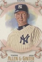 2021 Topps Allen & Ginter's - David Cone #314