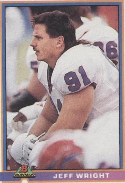 1991 Bowman Jeff Wright #38