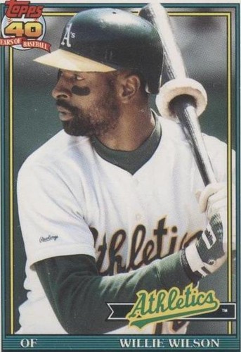 1991 Topps Traded - Willie Wilson #129T