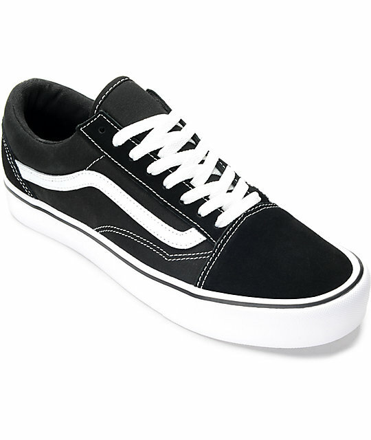 black and white vans mens