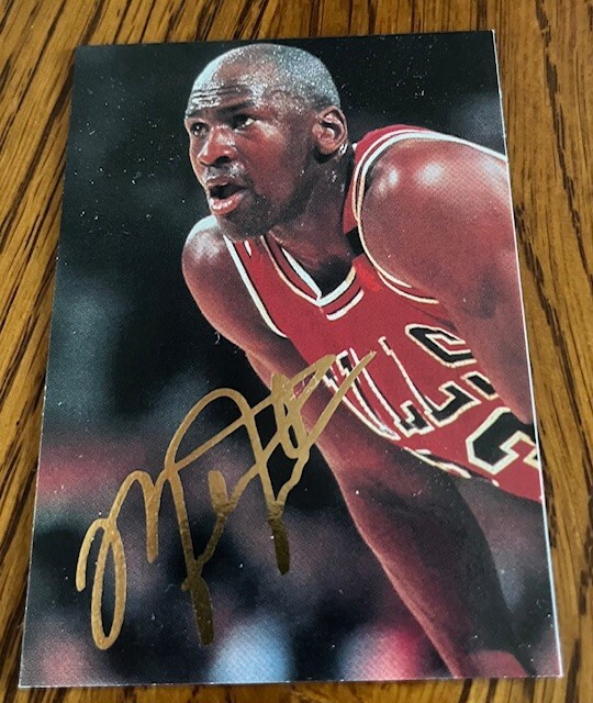 MICHAEL JORDAN GREATEST BASKETBALL PLAYER PROMO CARD ONE OF