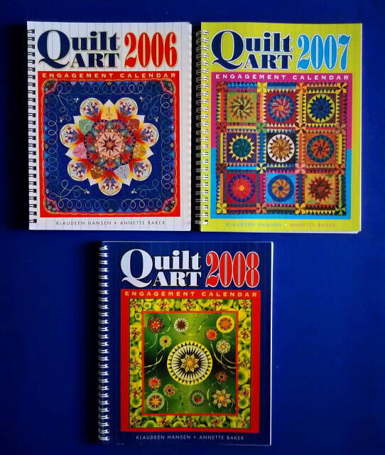 M Vintage Quilt Art Engagement Calendars 2006 2007 2008  NEW Quilters Society