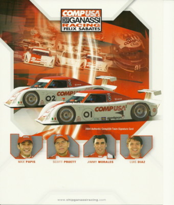 2004 Chip Ganassi Racing Lexus Daytona Prototype DP Grand Am Hero Card