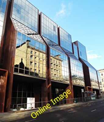Photo 6x4 St Vincent Street reflections Glasgow The old reflected in the  c2014