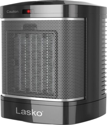 Lasko Products CD08500 1500 watt Simple Touch Ceramic Heater  Black