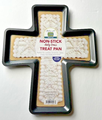 Cross Treat Pan for Easter Cookie, brownies rice Krispies non-stick 14.5'' metal