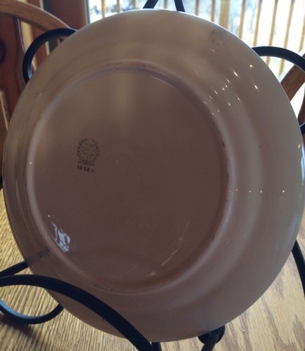 Vintage MCM Mid Century Taylor Smith Taylor USA Plate Amish Woman Butter Churn