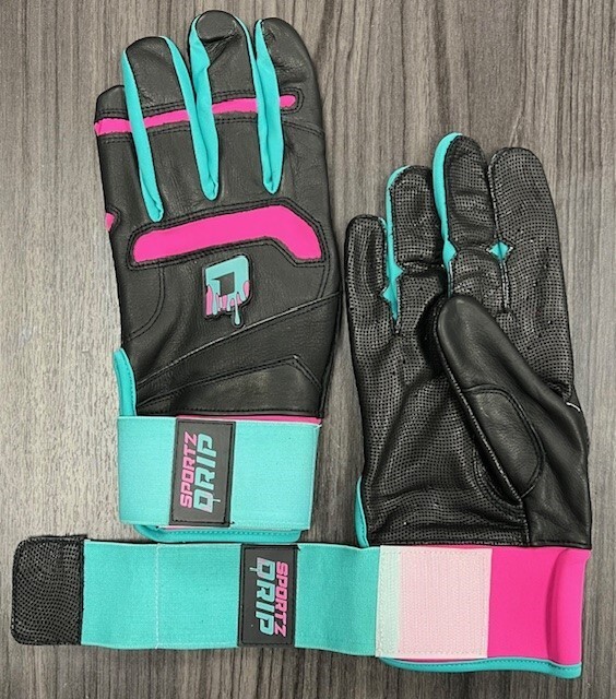 NEW Sportz Drip Youth Premium Pro Short Cuff Batting Gloves -Youth X-Small