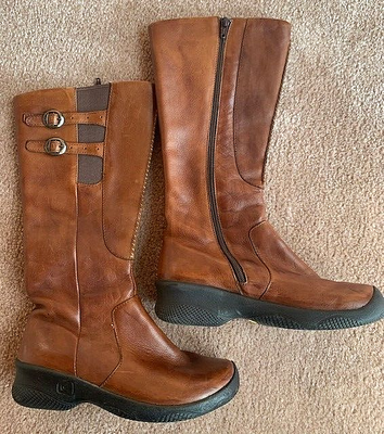 KEEN Bern Baby Bern Boots Tall Brown Leather Waterproof EU 37. US 6.5 7