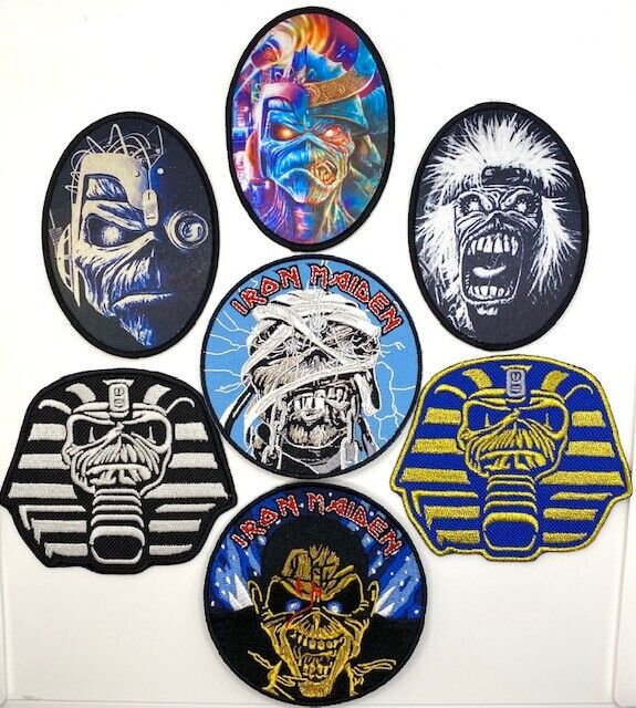 Iron Maiden Patches, Powerslave, Tailgunner, Somewhere In Time, Future Past