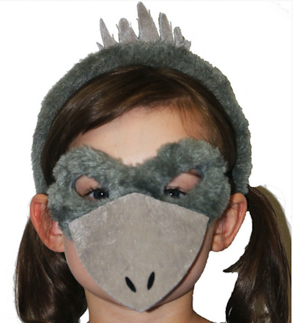 Australian Emu Animal Headband And Mask Costume Set