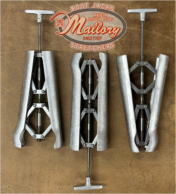 Mallory Cast Aluminum Metal Boot Instep Shaft Calf Stretcher Authentic Original
