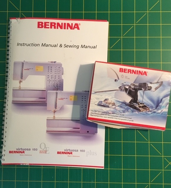 Bernina Virtuosa 150QE Quilters Edition sewing machine with extension table