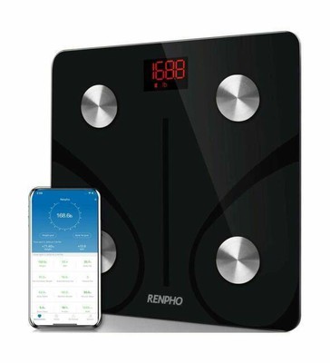 Renpho Es-cs20m-b Bluetooth Body Fat Scale - Black