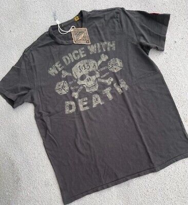 Johnson Motors WE DICE DEATH Short Sleeve Medium T-Shirt NWT!!