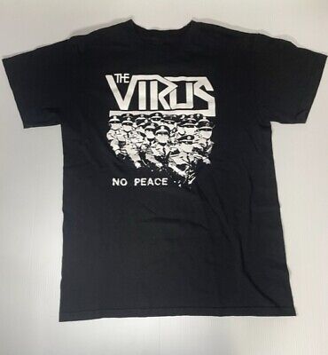The Virus ''No Peace'' T Shirt Street Punk Rock Medium