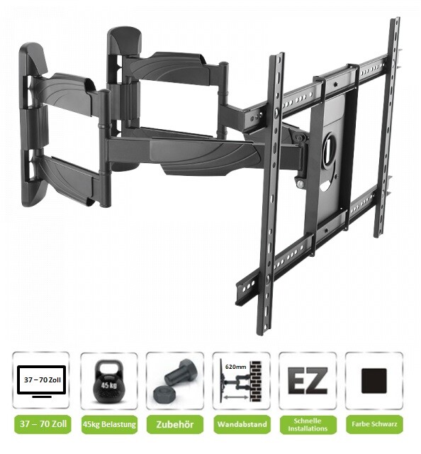 TV Fernseher Wandhalterung A90 für SAMSUNG 50 Zoll UE50RU7099 und UE50RU7179UXZG