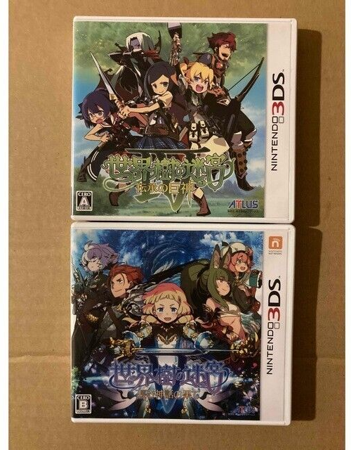 Lot 2 Etrian Odyssey Ⅳ &Ⅴ (4 & 5) Set Nintendo 3DS Japan