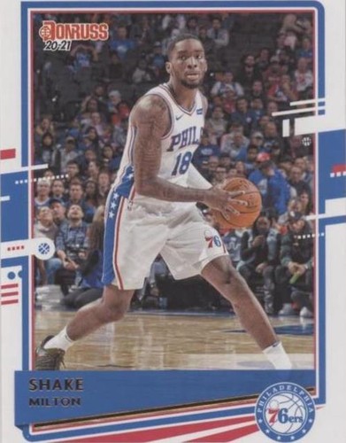 2020-21 Panini Mosaic Blue Reactive Shake Milton . Philadelphia