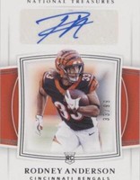 2019 Panini National Treasures Rodney Anderson #119