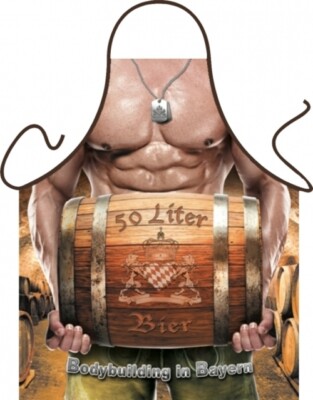 Divertidos Delantal de Parrilla Bayern Trachten-Schürze Cocina Geschenk