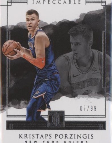 2017-18 Panini Impeccable - Kristaps Porzingis #62