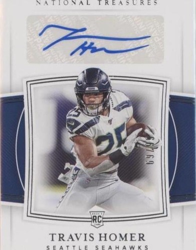 2019 Panini National Treasures Travis Homer #130