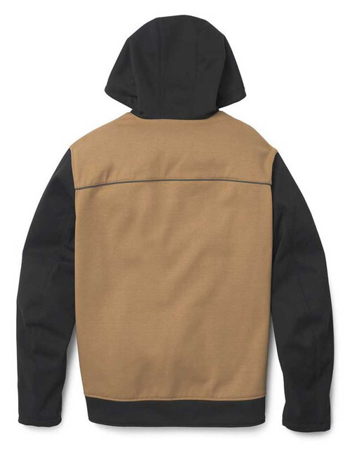 Pre-owned Harley-davidson ® Men's Deflector Hooded Riding Fleece Jacket 97149-22vm In Black, Brown