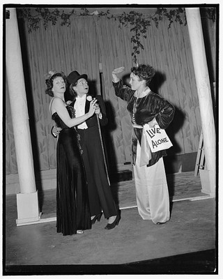 Photo:Stunt Party put on by the Women's National Press Club, March 3, 1939