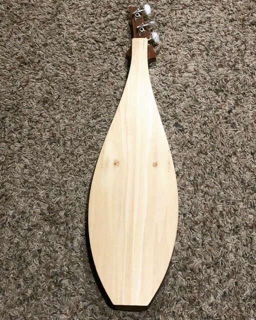 Mountain Dulcimer Teardrop Travel Size Walnut/Poplar/Rosewood