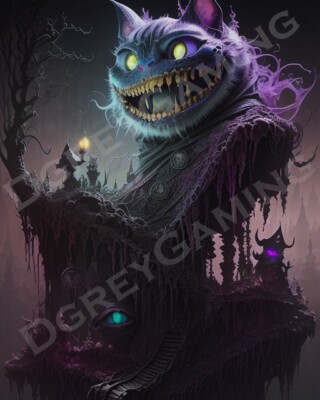 Cheshire Hill - NFT Digital Art -Obscure And Obscene Collection 